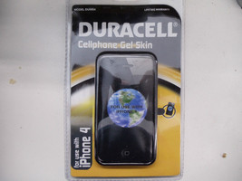 Apple iphone 4 4s Heavy Duty Silicone Gel Skin Case Cover Black By Duracell NEW - $3.18