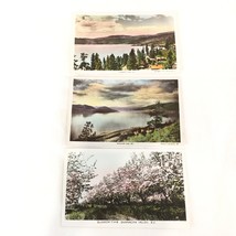 Lot of 3 Postcards  Okanagan Lake and Valley British Columbia Tinted RPPC - £22.57 GBP