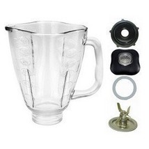 5 Cup Glass Clover Top Complete Blender Jar Assembly Fits Oster - $41.99