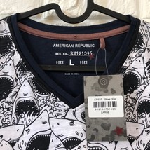 AMERICAN republic sharks sharknado tee men&#39;s T shirt size L *NEW with tags - $354.53 MXN