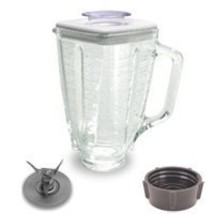 5 cup, square top glass jar complete assembly with Blade,gasket,base,lid - $19.26