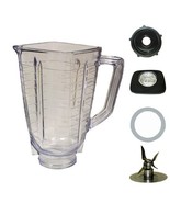 5 cup Square Top Complete Plastic blender Jar Set For Oster - £14.11 GBP