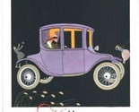 1918 MILBURN Light Electric Car Advertising Poster ORIGINAL Purple - £97.47 GBP