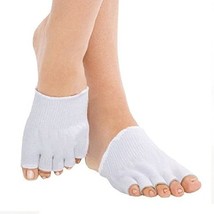 Pureaid Premium New Non-Slip Toe Seperating Socks Heel Pain Relief Compr... - $29.95