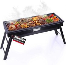 Mueller Portable Charcoal Grill And Smoker, 23-Inch, Black, Go-Anywhere Compact - £60.26 GBP
