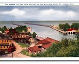 Porto E Pier Da Whitcomb Hotel S.Joseph Michigan Mi Unp Wb Cartolina V20 - $6.10