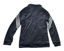 Adidas Women’s Track Jacket Black 3-Stripe Full Zip Climalite NWOT image 5