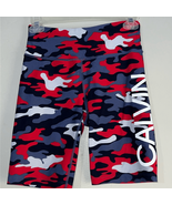 Calvin Klein Women&#39;s Multicolor Camo Biker Shorts Red/White/Blue - $16.89 CAD