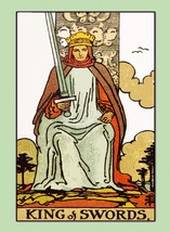 Decoration Poster from Vintage Tarot Card.King of Swords.Spades.Wall Decor.11397 - £13.39 GBP+