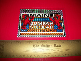 Maine Postcard Decal Car Bumper Sticker Postal Cah Bumpah Stickah ME Hom... - $4.74