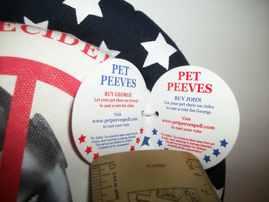 Pet Gift Peeves Dog Toy George W. Bush Political Humor President Poll Frisbee Item image 3