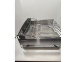 KitchenAid Stainless Steel Dish Drying Rack w Utensil Holder Drainboard ... - $24.74
