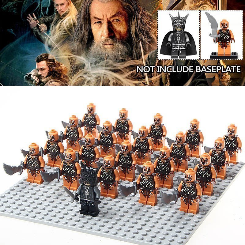 Dark Lord Mouth of Sauron & Orcs Army Set Lord of the Rings 21 Minifigures Toy