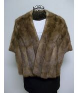 Exquisite Vintage Medium Tan Mink Stole/Wrap - $180.00