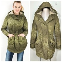 Desigual Parker Style Jacket Coat Parka in Olive Green Size XS Extra Small - $69.86