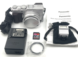 Panasonic LUMIX DMC LX100 Digital Camera Silver 12.8MP WiFi 4K Bundle Tested - £532.08 GBP