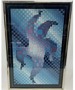 Victor Vasarely (1906-97) Harlequin with Ball  POSTER FROM GALLERY 1 UNF... - $272.14 CAD