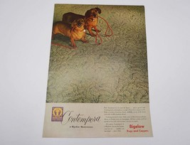 Bigelow Carpet Dog Dachshund Magazine Ad Print Design Advertising - $27.57