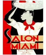 Wall Decoration Poster.Room art.Salon Miami.Red interior Design art.6537 - $16.20+