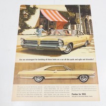 1964 Pontiac Wide Track Canada Dry Pale Ginger Ale Print Ad 10.5x13.5 - £6.25 GBP