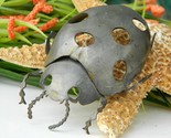 Vintage ladybug beetle sculpture figurine metal hand crafted signed thumb155 crop