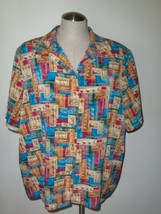 Christie &amp; Jill Womens Blouse Top Size 20W Plus Size Gals Mult Color Shirt - $14.99