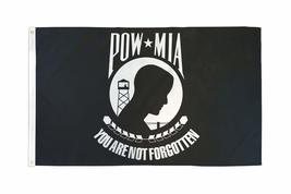 AES 3x5 Pow Mia You are Not Forgotten Black White 210D Knitted Poly Nylon 3&#39;x5&#39;  - £3.83 GBP