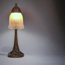 Art Déco Bureau &quot; Automne &quot; Lampe de Cuivre Berlin Pièce Unique - $5,120.16 MXN
