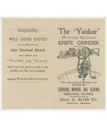 Allen Barre MA antique advertising brochure Yankee Mowing Machine Knife ... - £11.00 GBP