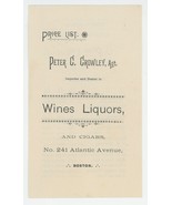 Crowley Boston antique advertising price list wines liquors 1900 beer ep... - €12,05 EUR Crowley Boston antique advertising price list wines liquors 1900 beer ep... - €12,05 EUR