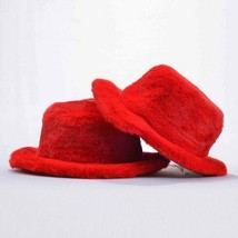 Men&#39;s Manzini Red Faux Fur Hat NWT - £66.88 GBP