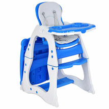 3 In 1 Baby High Chair Convertible Play Table Seat Booster Toddler Feedi... - £138.45 GBP