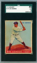 1933 Goudey Lou Gehrig #160 SGC 40 P1263 - £5,141.71 GBP