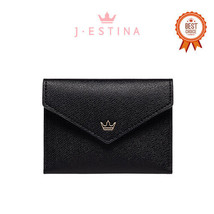 [J.Estina] Dono Flap Card Wallet Bk JSTCSF0BS500BK010 Korean Brand Women Wallet - £56.02 GBP
