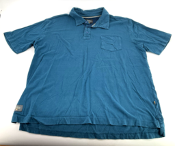 Quicksilver Waterman Collection Short Sleeve Blue Large Beach Surf Polo ... - $16.34