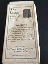 Kodak Candle Lamp - Box and Burned Candle Only  Circa 1910 - £15.98 GBP