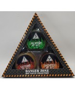 Danger Zone Ornament Shape Cayenne Jalapeño Chipotle Hot Sauce Collections - $492.81 MXN