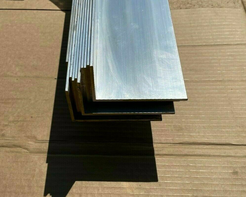 thumbnail image 2 of 6063 T52 Aluminum Angle – 1x2x60 Inch, 1/8 Thick, Made In USA 2 of 4