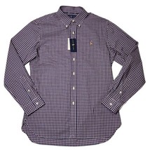 Ralph Lauren Shirt Mens Large Blue Plaid Button Down Pony Long Sleeve Sl... - £38.71 GBP