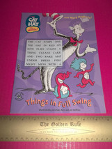 Dr Seuss Cat In The Hat Movie Cartoon Character Art Magnet Activity Craft Book - $4.74