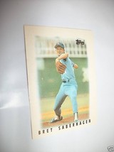 Baseball MLB Trading Card 1986 Saberhagen Topps #20 Kansas City Royals Base Ball - £0.78 GBP
