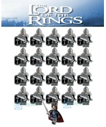 21Pcs Aragorn Leader Gondor Armor Shield Knight Lord Of The Rings Minifi... - $47.85 CAD