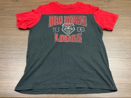 New Mexico Lobs Men&#39;s Gray/Red T-Shirt - Rivalry Threads &#39;91 - Large - UNM - £7.12 GBP