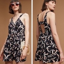 Anthropologie Hei Hei Palma Romper Black Printed Size Small - £35.03 GBP