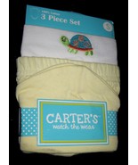 INFANTS 0-3 MONTHS - Carter&#39;s - 100% Cotton Knit 3-pc HAT, BODYSHIRT &amp; P... - £7.84 GBP