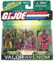 G. I. Joe Troop Builders Valor vs. Venom 2 Pack Set 4 Inch Tall Action Figures - - £39.04 GBP
