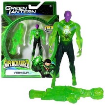 Green Lantern Mattel Year 2011 DC Movie Supercharged Series 4 Inch Tall Action F - £19.65 GBP