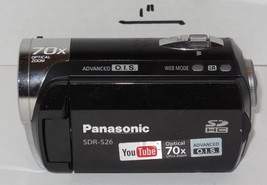 Panasonic SDR-S26 480p Black Digital Camcorder 70x Optical Zoom with SD ... - £112.92 GBP