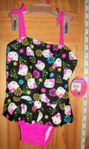 Hello Kitty Baby Clothes 2T Sanrio Pink Toddler Bathing Suit Swim Black Swimwear - £11.38 GBP