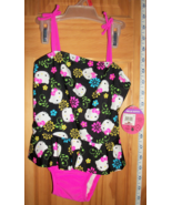 Hello Kitty Baby Clothes 2T Sanrio Pink Toddler Bathing Suit Swim Black ... - $19.47 CAD